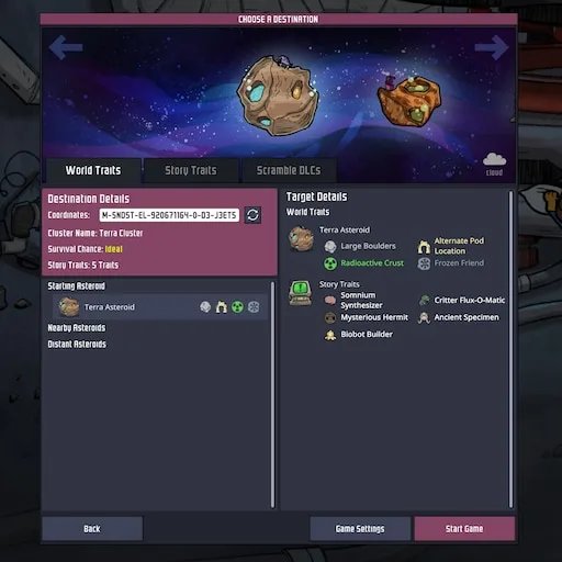 Single Asteroid With Everything preview