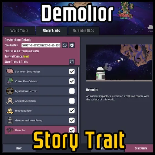 Demolior Story Trait preview